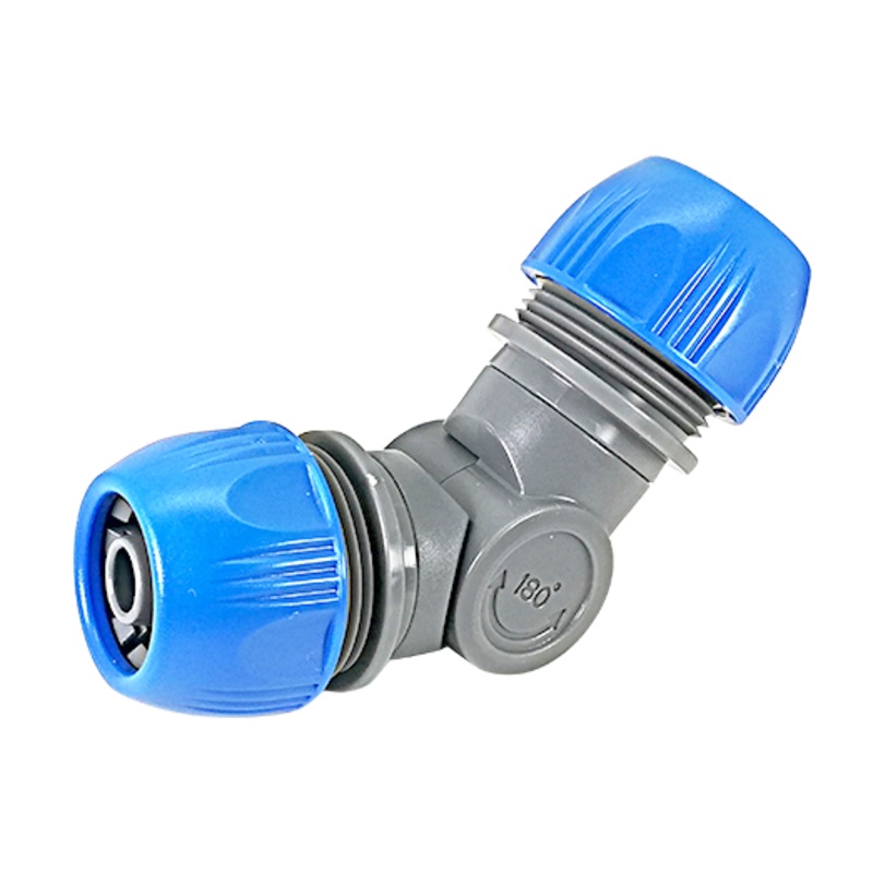 Angled hose mender