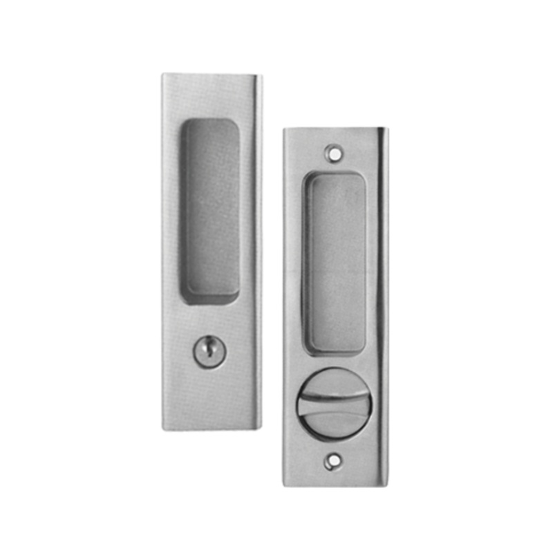 Entrance sliding door lockset