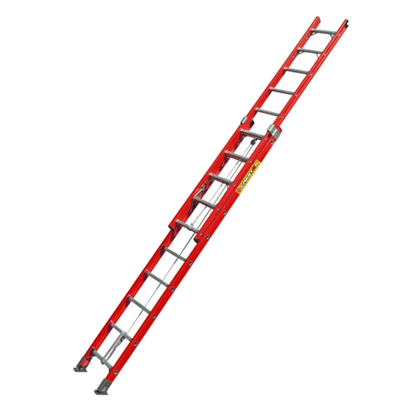 Fiberglass extension ladder