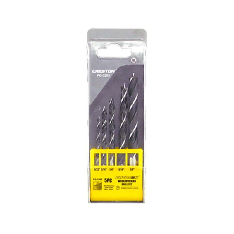 Woodworking drill set