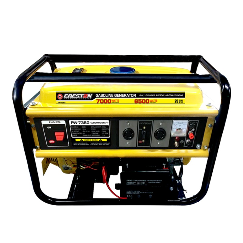 Electric-start gasoline generator
