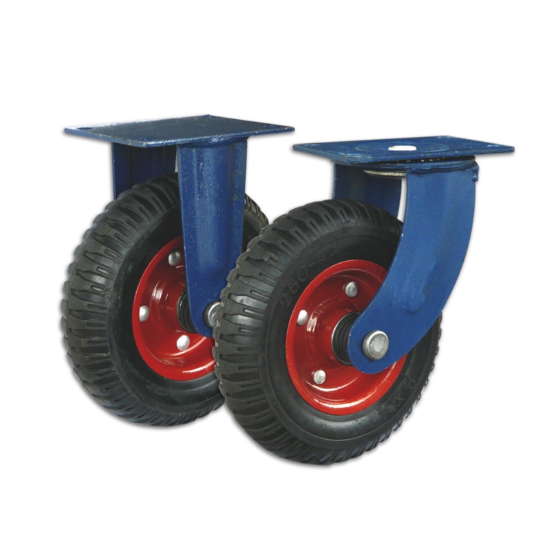 Rubber caster 8"