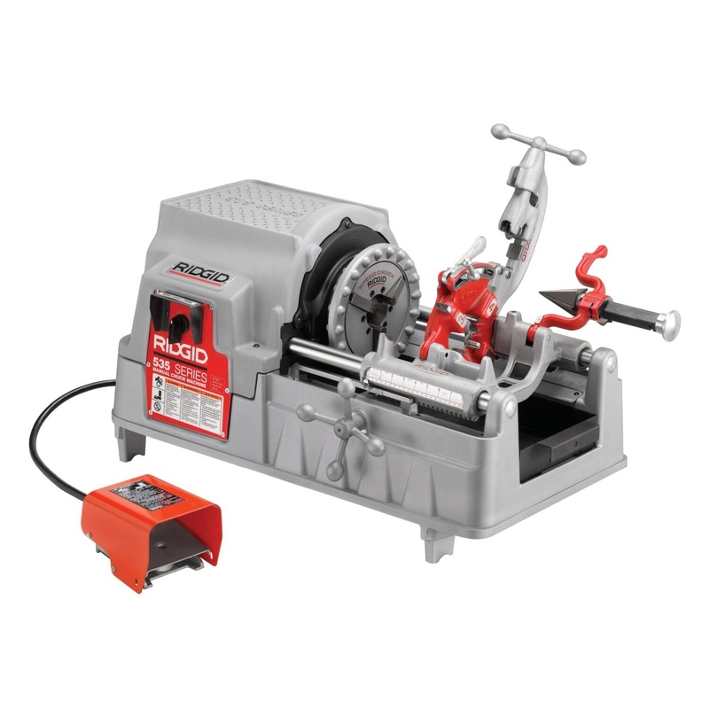 Ridgid 29928 Model 535-230 Manual Chuck Pipe Threading Machine Only, 36 RMP, 230V, 7.5A
