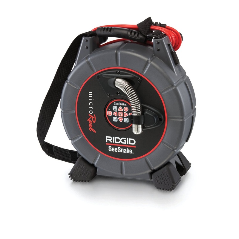 Ridgid 35138 SeeSnake MicroReel L100 Camera Reel with Connector Cable for SeeSnake Monitor, Sonde, 100 ft. Push Cable and Camera Head (PAL)