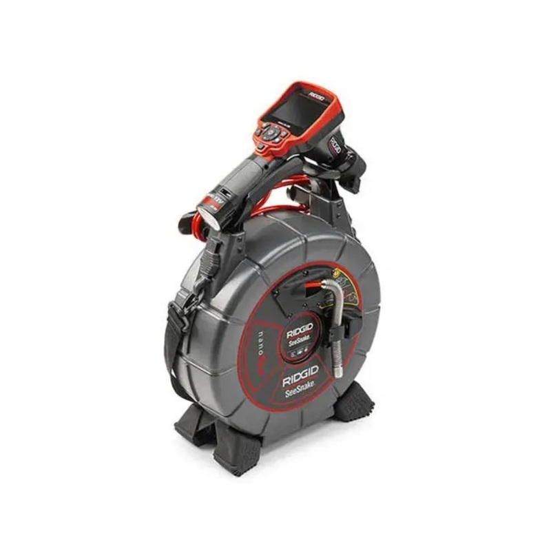 Ridgid 40798 SeeSnake MicroReel L100 Video Inspection System with L100 Reel, Micro CA-350 Inspection Camera, Sonde, 100 ft. Cable & Camera Head (NTSC)