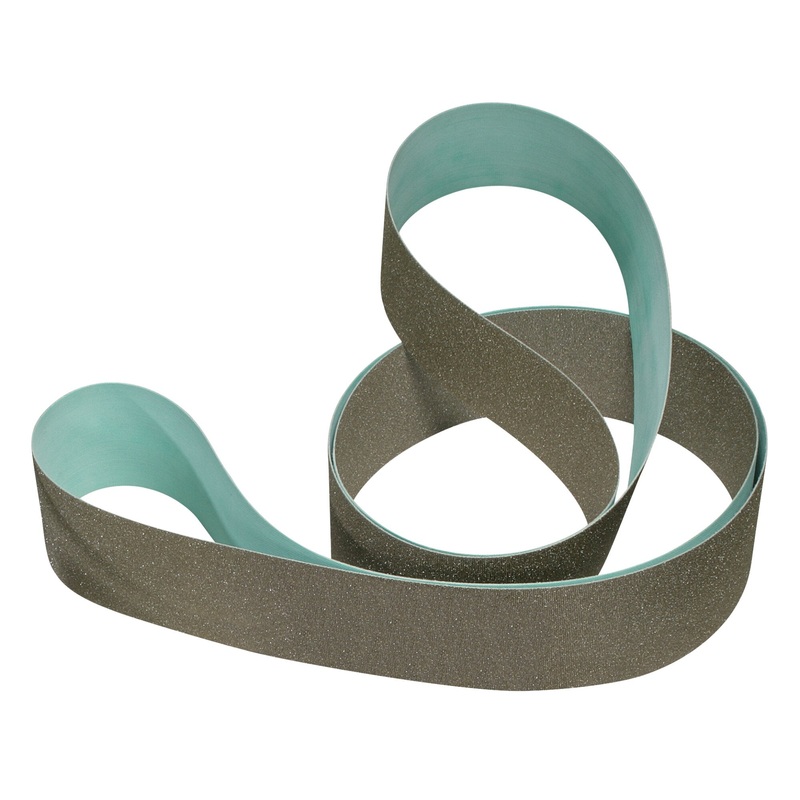 3M Flexible Diamond Belt 6454J, M40, Type V2S, Pattern 18, Yellow, 1 inx 30 in