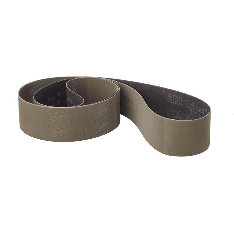 3M Trizact Cloth Belt 237AA, A30 X-weight, 3-1/2 in x 132 in,Film-lok, Full-flex