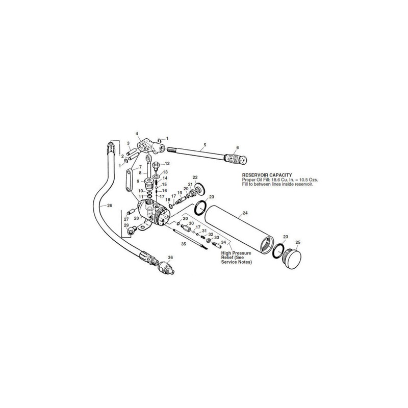 Ridgid 21847 3' Hydraulic Hose for Hand Pumps