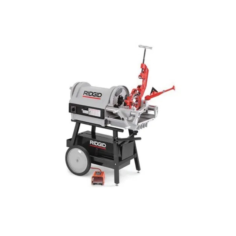 Ridgid 59952 1224 Hammer Chuck Pipe Threading Machine, 1/2" to 4" NPT, 12/36 RPM, 230V
