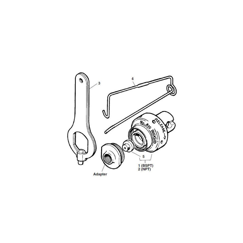 Ridgid 51075 1 1/2'' NPT Adapter