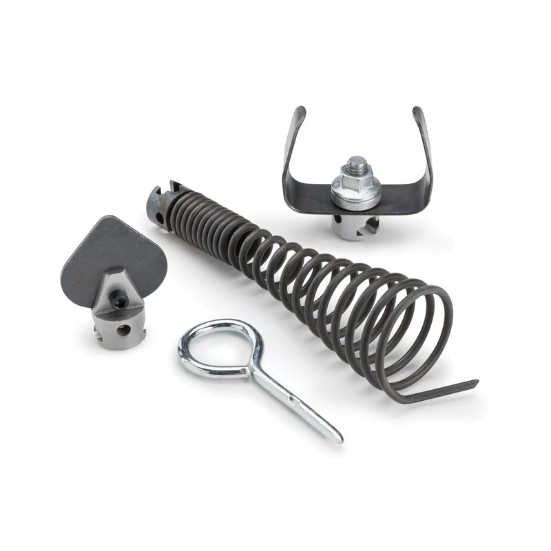 Ridgid 54992 Tool Set:  T-102 Funnel Auger  T-142 Knife Blade Cutter  T-107 Spade Cutter  A-12 Pin Key