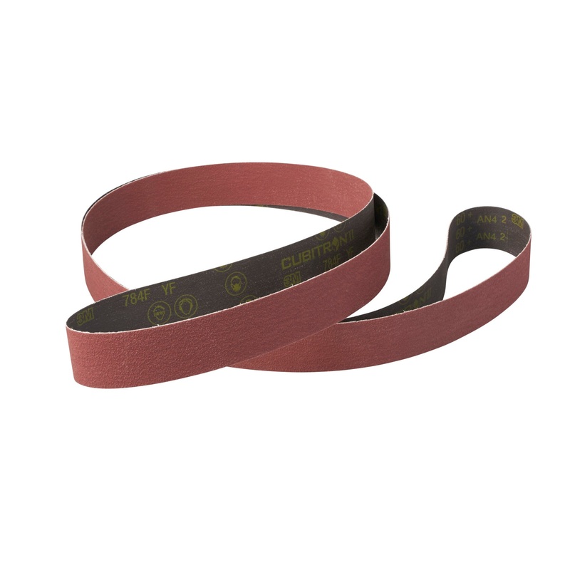 3M Cubitron ll Cloth Belt 784F, 80+ YF-weight, 3/4 in x 20-1/2 in,Fabri-lok