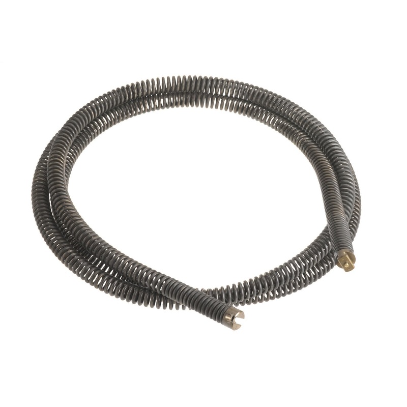 Ridgid 62280 1 1/4" (32 mm) x 15' (4,6 m) Standard All-Purpose Wind. 38" (10 mm) Pitch. Good for 4" (110 mm) Traps, 3" (75 mm) - 8" (200 mm) Lines