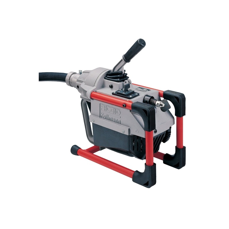 Ridgid 66492 K-60SP Machine with A-1 Operators Mitt, A-12 Pin Key, and Rear Guide Hose