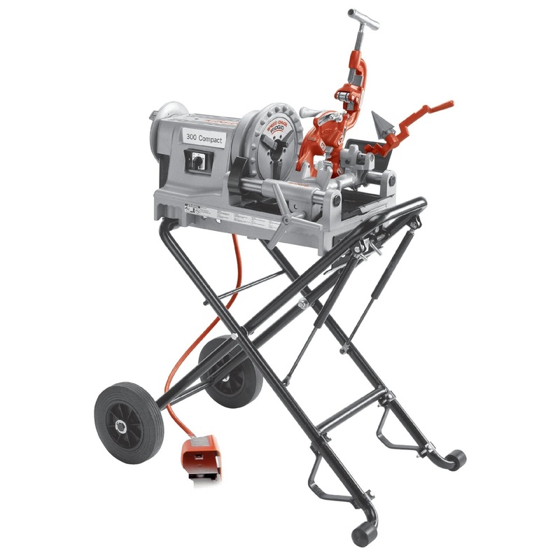Ridgid 67182 1/2" - 2" NPT Hammer Chuck w/ 250 Folding Wheel Stand