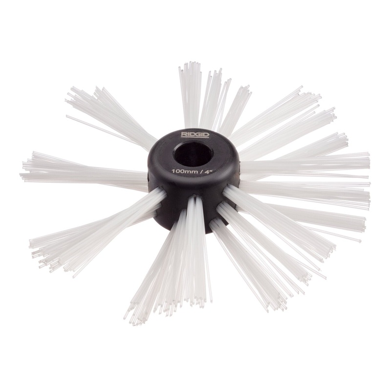 Ridgid 68963 4" (100mm) nylon brush for 3/8" (10mm) cable