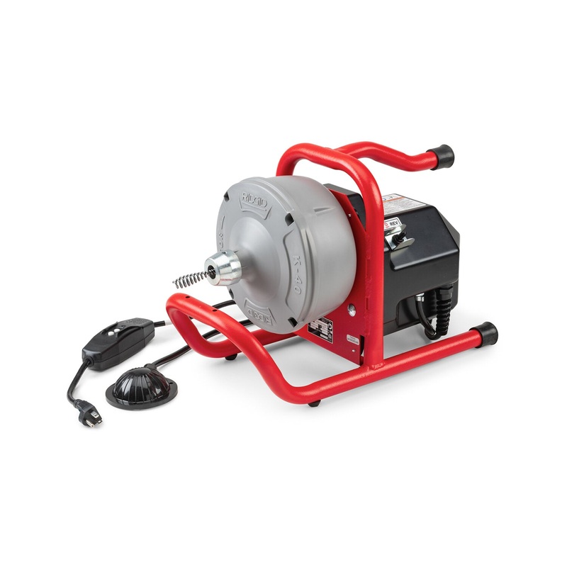 Ridgid 71722 Machine with:  AUTOFEED, Guide Hose, Mounting Bracket, C-13IC SB, 5/16" x 35' (8 mm x 10.7 m) Speed Bump Cable with Inner Drum