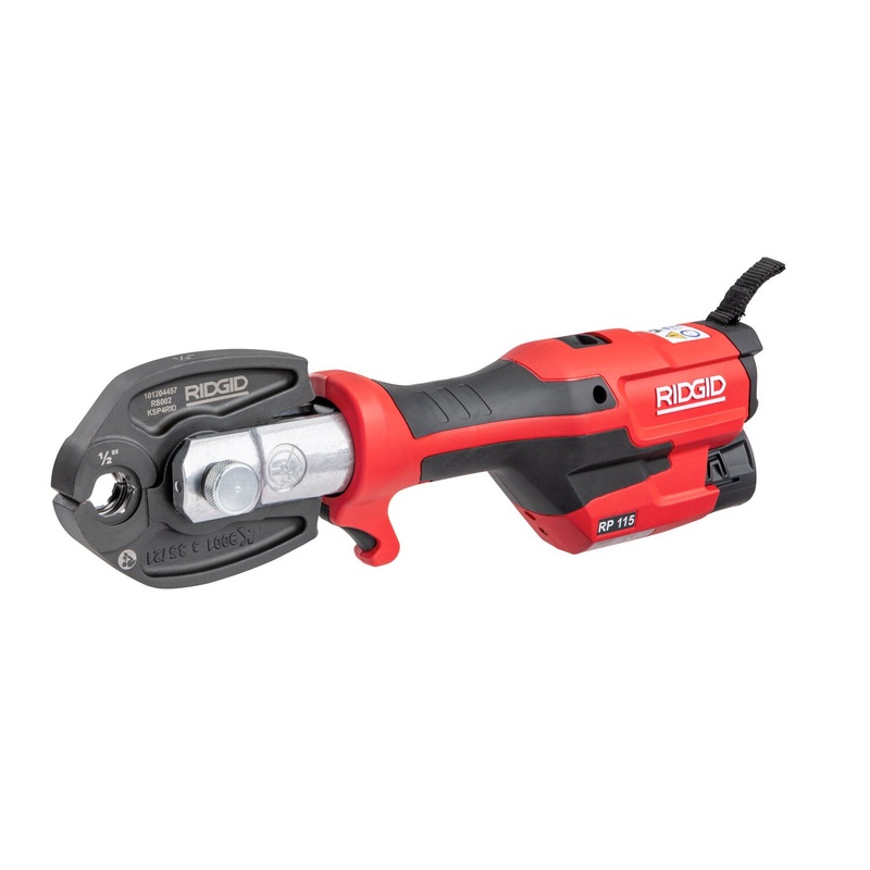 Ridgid 72553 RP 115 Battery Kit with ProPress Jaws (1/2  3/4)