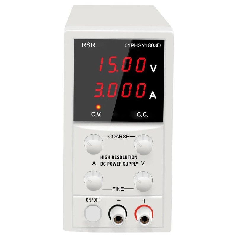 Variable DC Power Supply 0-18V DC, 0-3A with LCD Displays