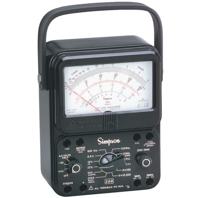 Simpson 260-8P Analog Multimeter with Relay Protection