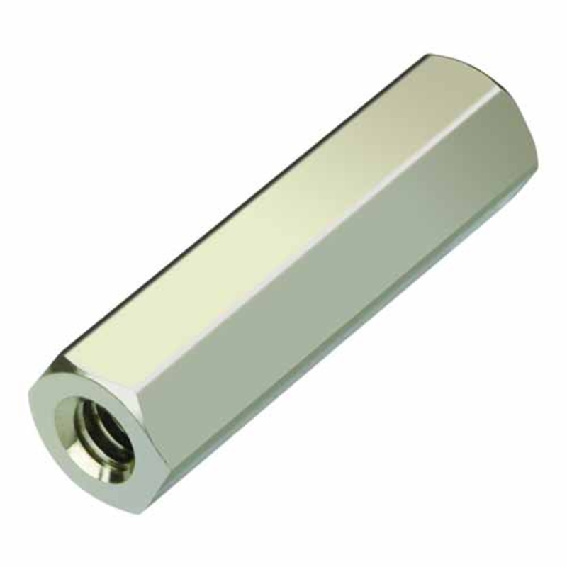 Threaded Spacers  Inch Length, #6-32 Thread Size, 0.25 Inches Outer Diameter