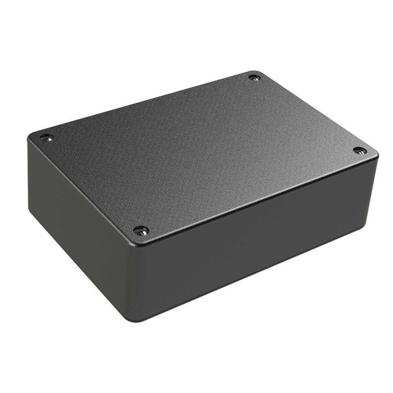 ABS Plastic Enclosure with 4 Screws and Lid, 4.0 in x 3 in x 1.6 in (102mm x 77mm x 41mm), Black Color