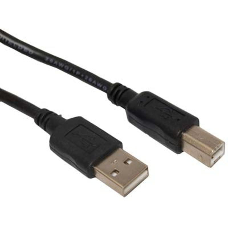 USB Cables REV 2.0 Type A to Type B 6 Inches