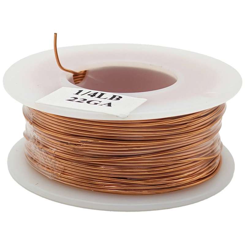 1/4 Pound 22 Gauge Copper Magnet Wire, Approx. 125 Feet Length