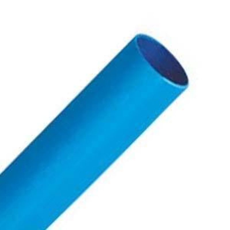 3M Polyolefin Shrink Tubing, 3/8" Expanded I.D., 100 Feet Length, Blue