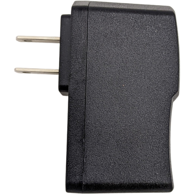 AC/DC Wall Adapter 5V, 1A with USB Output, Center Positive; Cable not included