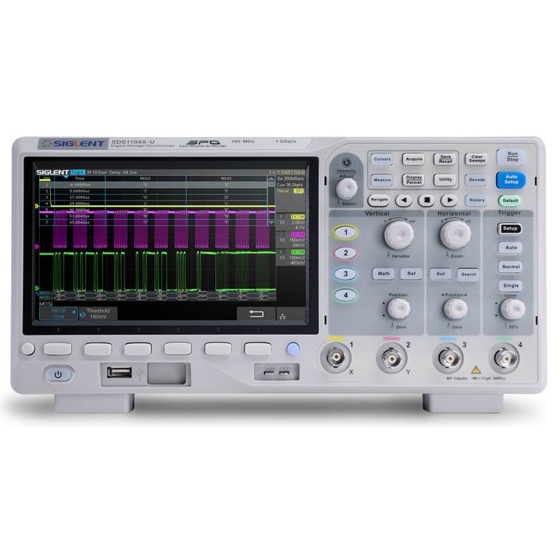 Siglent SDS1104X-U 100 MHz, 4 Channel Digital Oscilloscope