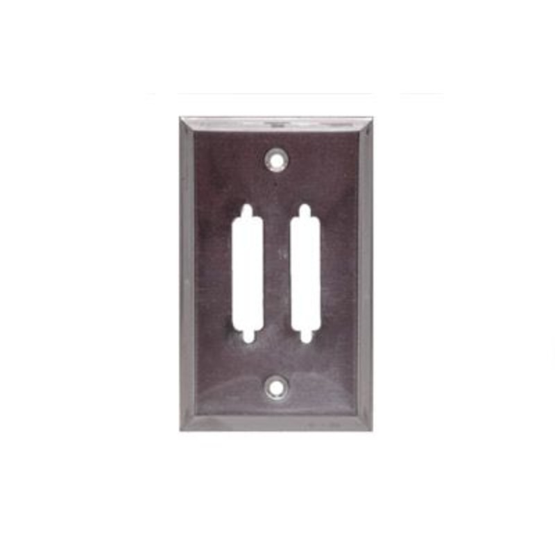 Stainless Steel Wall Plates, Dual, DB25 Hole