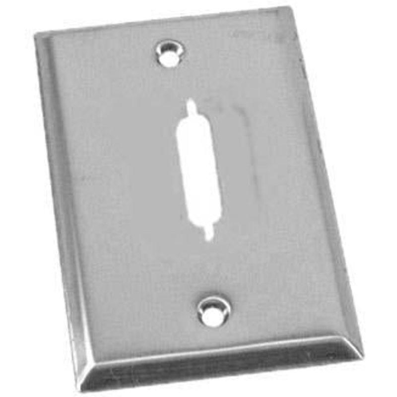 Stainless Steel Wall Plates, Single, DB25 Hole
