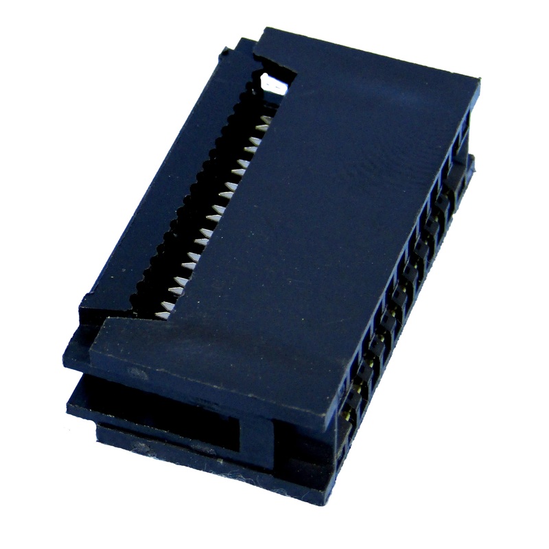 2.54mm Insulation Displacement Card (IDC) Edge Connector, 20 Contacts