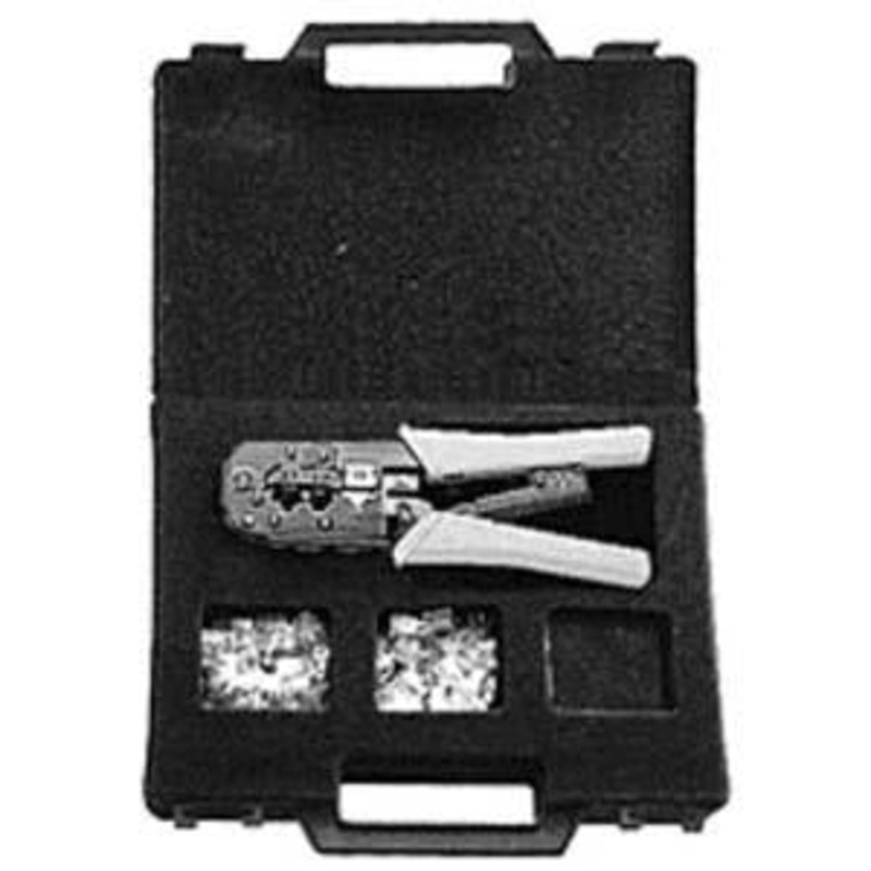 7" Crimping Tool Set - Includes 60 Modular Plugs
