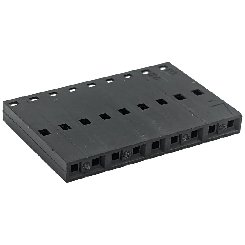 9-Position Crimp Terminal Housing, 0.100" (2.54mm) Pitch