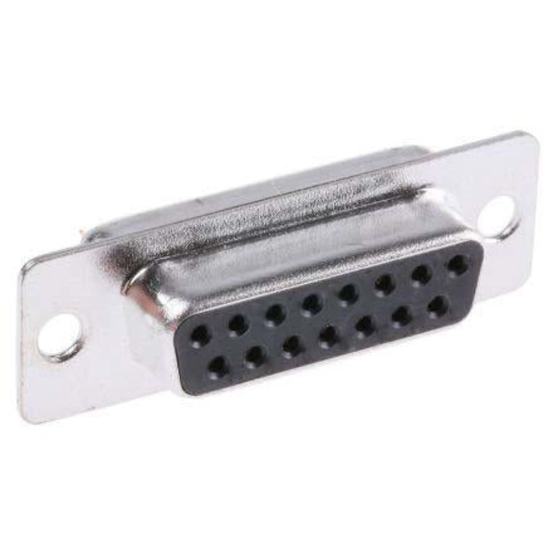 Solder Type D-Subminiature Connectors 15 contact socket