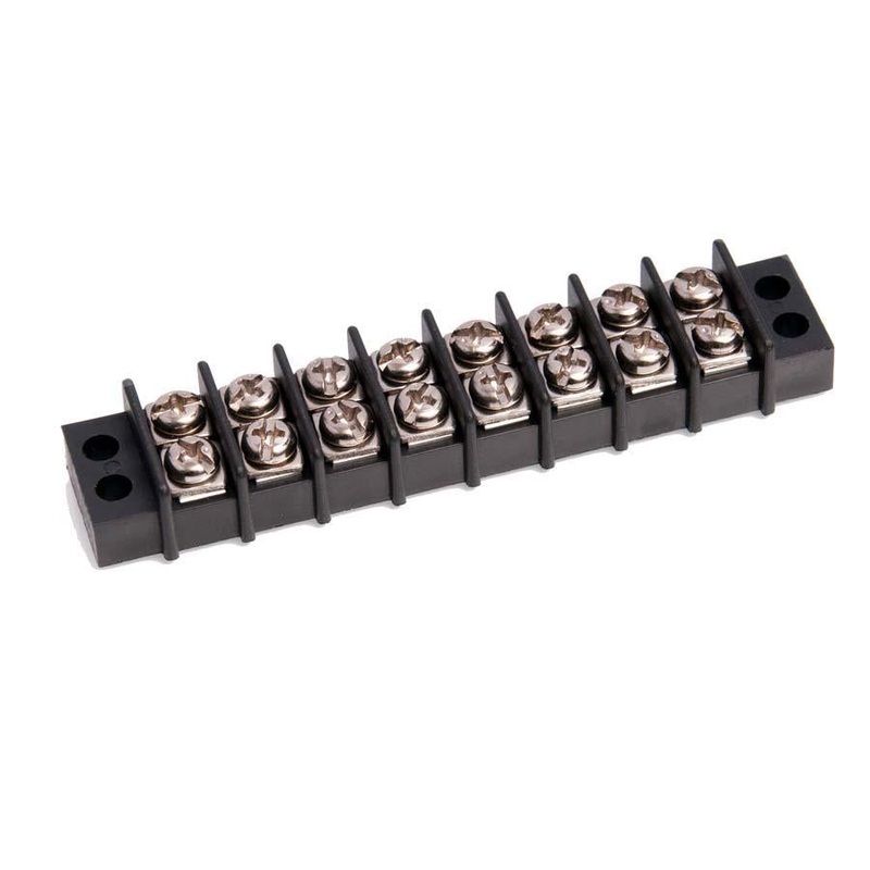 Terminal Barrier Strips Dual Row 8 Positions 16 Screws