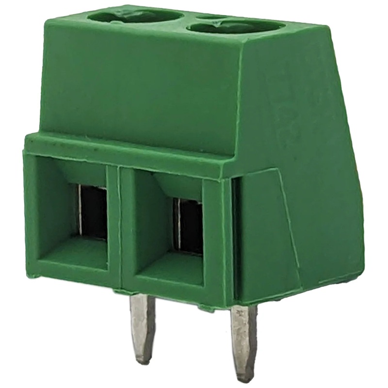 Vertical 2 Position Wire to Board Terminal Block, Side Entry, Screw Type