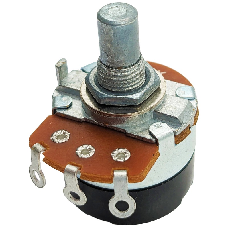 1/2W 10K Ohms Potentiometer with Switch, Single Turn, Round Shaft, Panel Mount