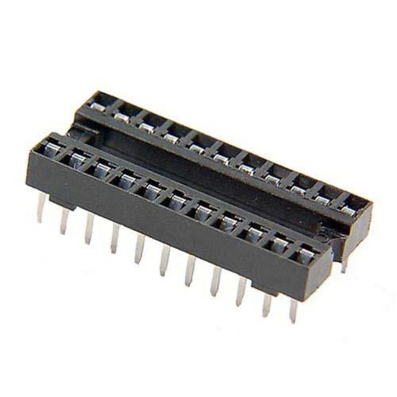Solder Tail Low Profile IC Socket, 22 Pins, 0.3" Lead Spacing
