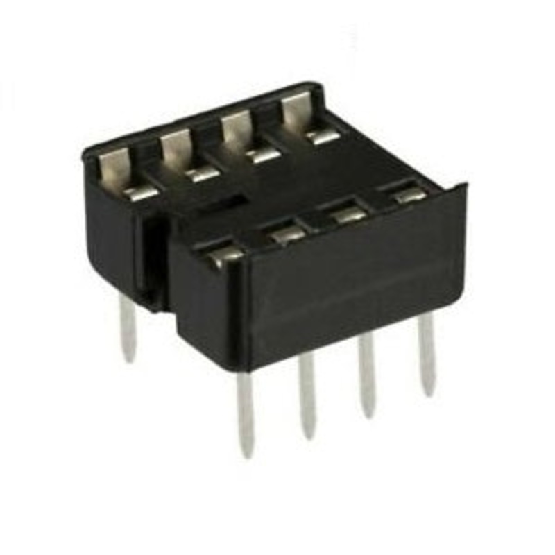 Solder Tail Low Profile IC Socket 8-Pins