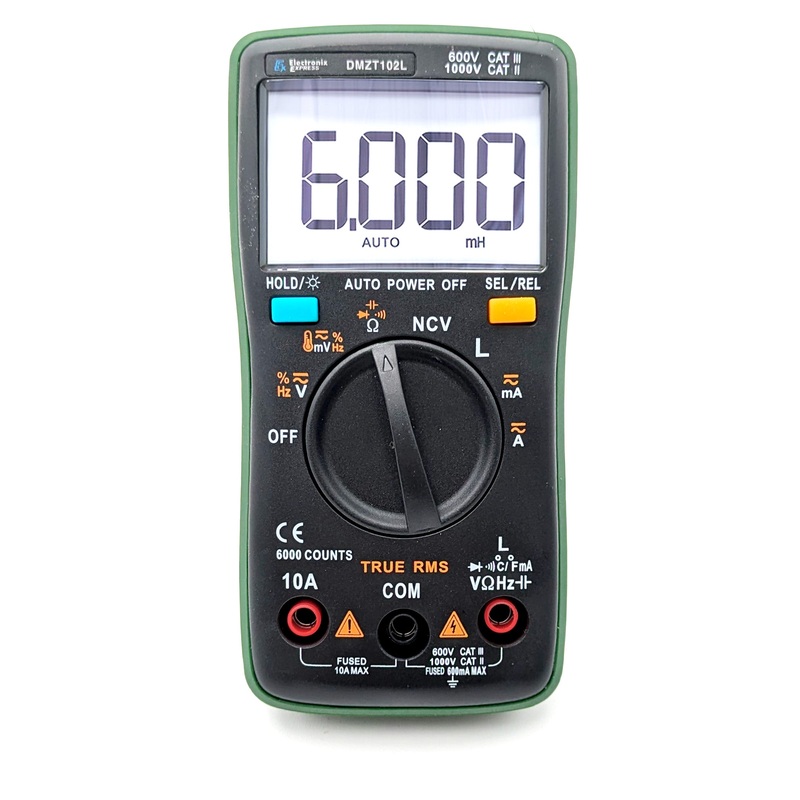 6000 Counts Digital Multimeter Tester, Inductance Meter, AC/DC Current Voltage Tester