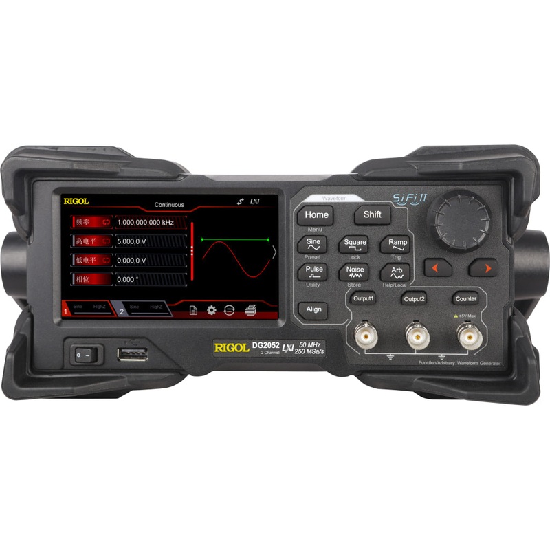 Rigol 2 Channel, 50 MHz Function/Arbitrary Waveform Generator, Model DG2052