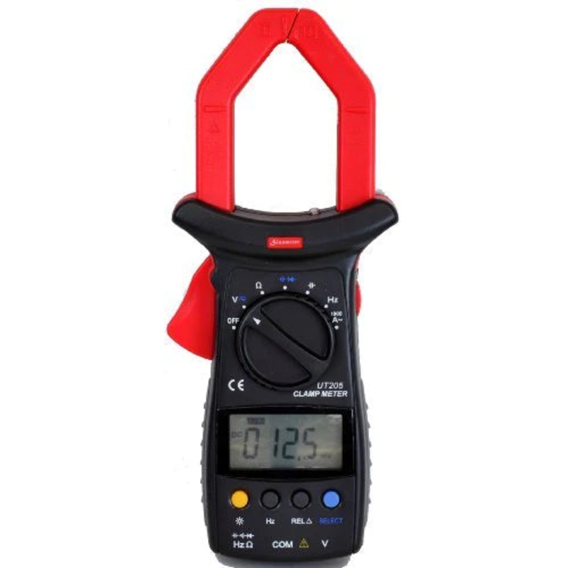 Uni-Trend UT205 Auto Ranging AC 1,000 Amp Clamp Meter, Back Light,Freq. Capacitance and Relative Measurement,Sinometer
