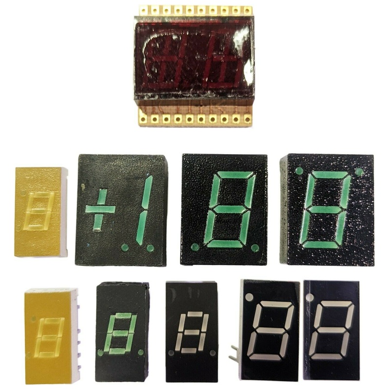10 Piece Seven Segment Display Assortment - Variety of Styles and Colors