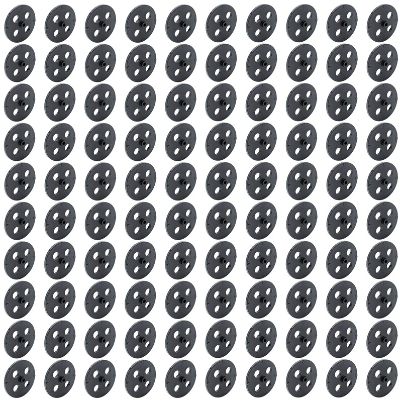 100 Pack Black 35mm Front Wheels for Shell Style Co2 Dragsters