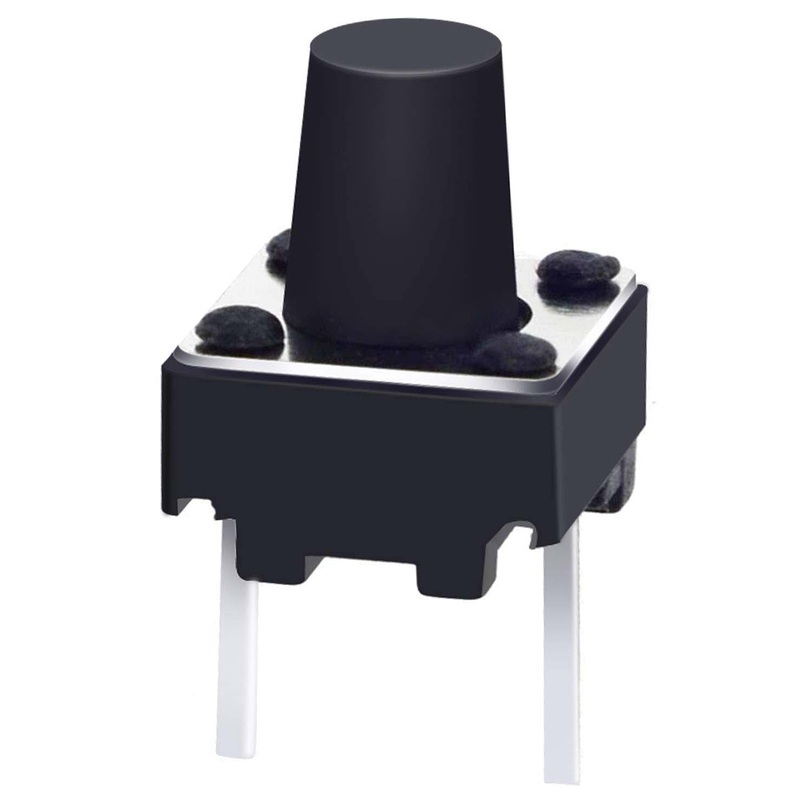 2 Pin Panel PCB Momentary Tactile Push Button, Size 6x6x7mm