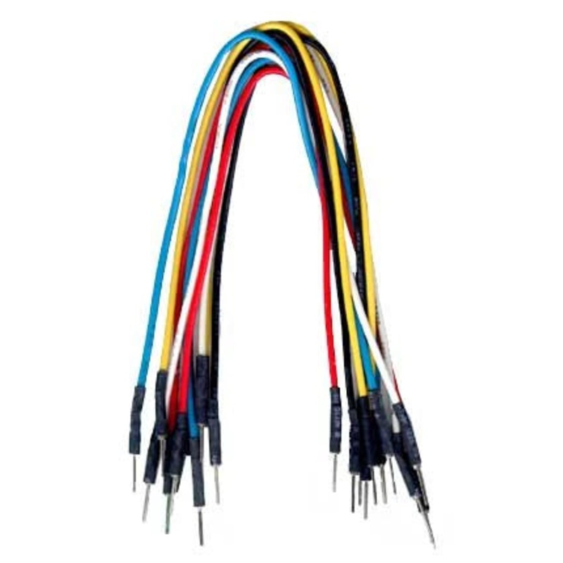 30 Piece Reinforced Jumper Wire Kit, Male to Male, Includes Various Sizes 3" to 7"