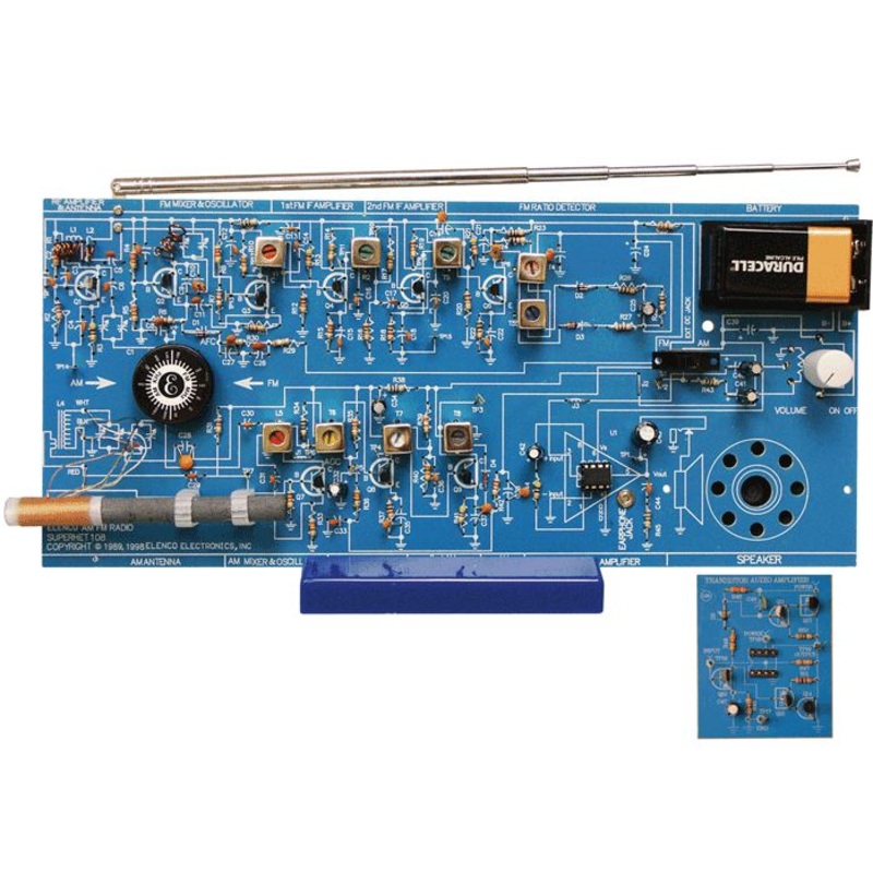 AM FM Radio and Training Course Kit (Combo IC & Transistor) AM/FM108CK